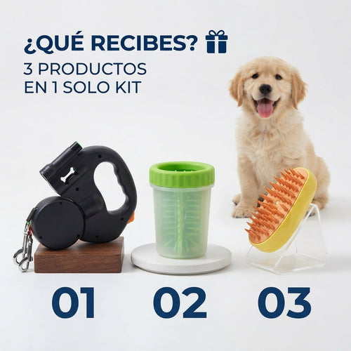 Kit Completo de Paseo y Cuidado para Mascotas