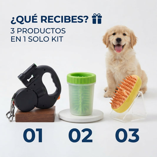 Kit Completo de Paseo y Cuidado para Mascotas