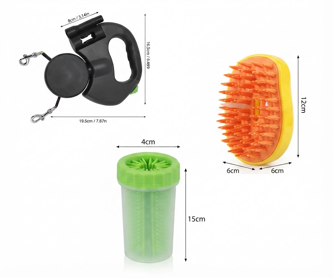 Kit Completo de Paseo y Cuidado para Mascotas